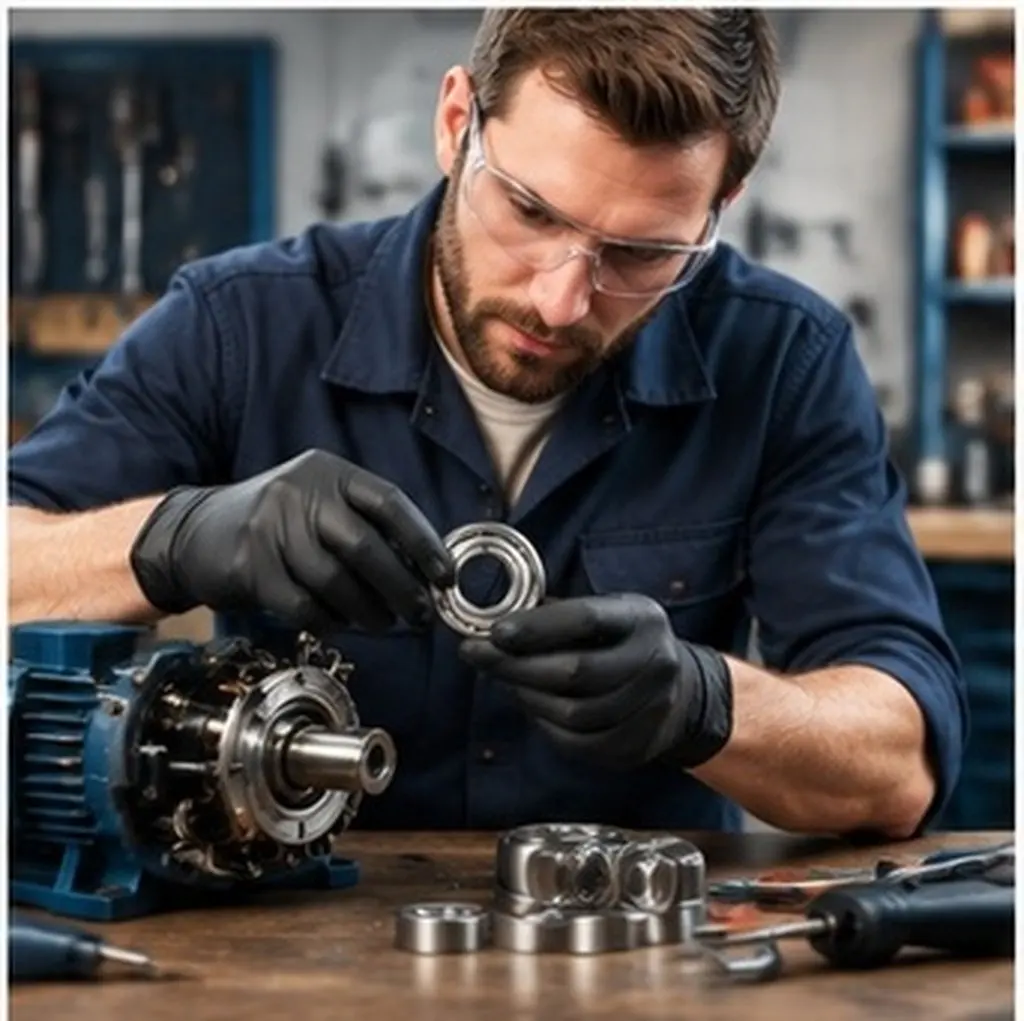 8Pcs Deep Groove Ball Bearings Carbon Steel Durable Precision Bearings Inner Diameter 10mm for Motors Wheels Replacement