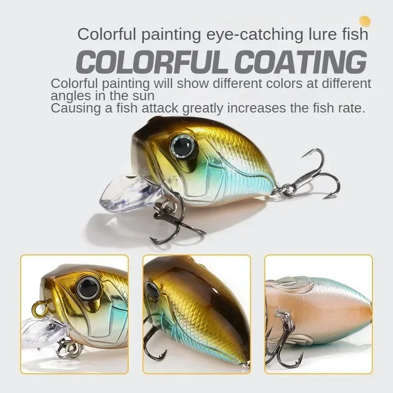 8 جرام 40 مللي متر كرانكبيت Wobblers الصيد إغراء 40 مللي متر 8 جرام الطعم الاصطناعي الصلب الصيد السواعد العائمة الضحلة لويا الطعم لوازم الصيد #4