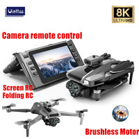Profesional M66 Drone 8K Folding Remote Control With Camera And Screen 5G FPV Camera Quadcopter Brushless Motor RC Quadcopter
