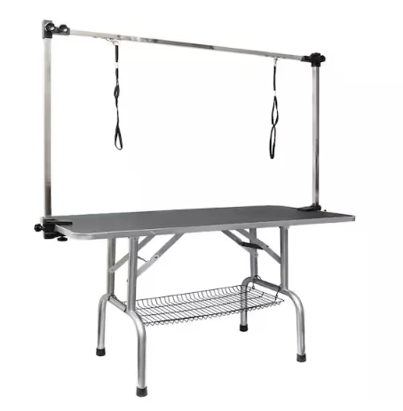 Imagem -05 - Pet Grooming Table com Braço Noose Mesh Tray Dog Grooming Table Cat Grooming Acessórios Eua 32 36 46 Ajustável