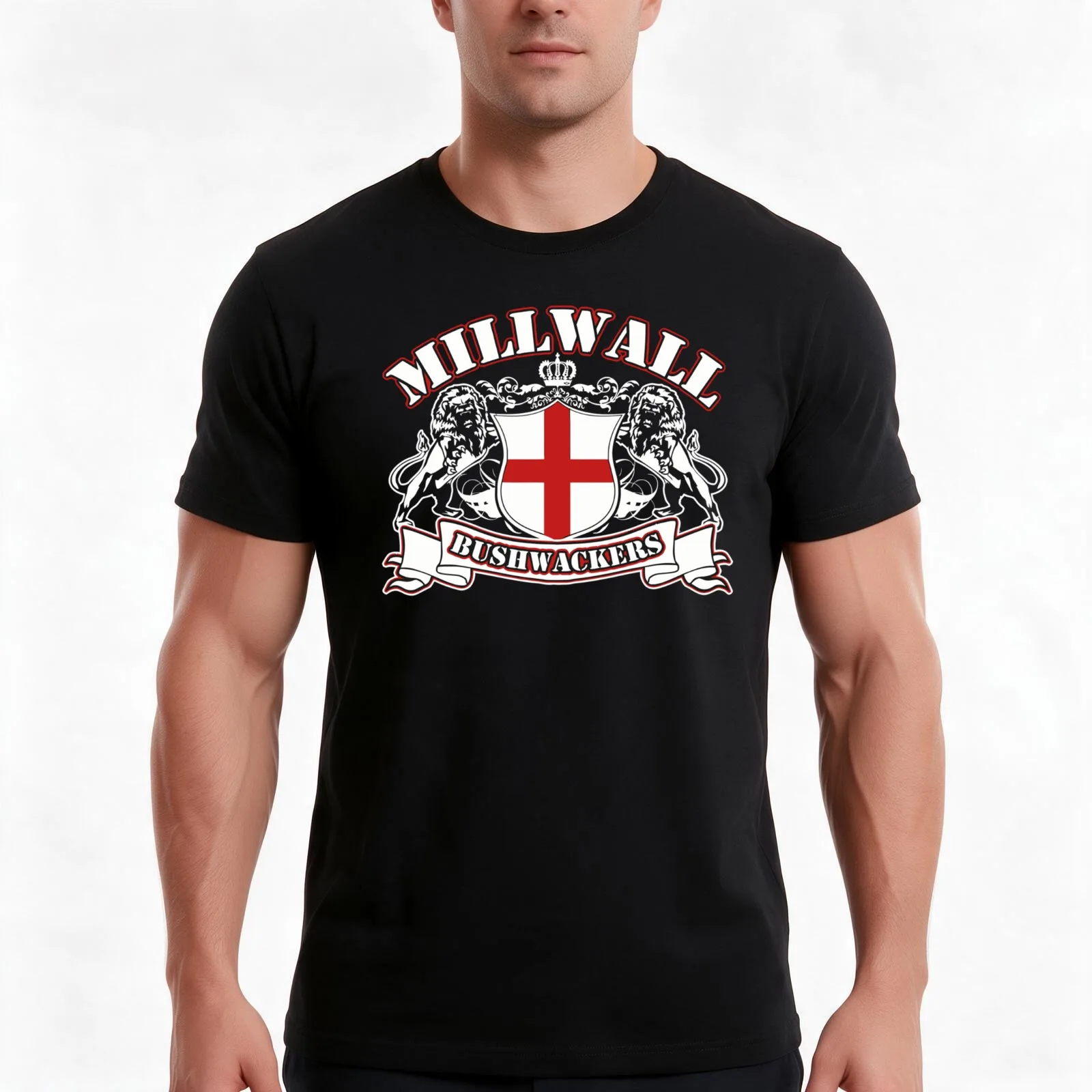 Millwall Bushwackers T-Shirt Summer Casual Cotton Tee Oversized Streetwear Tops Vintage Graphic Print Loose Fit Short Sleeve