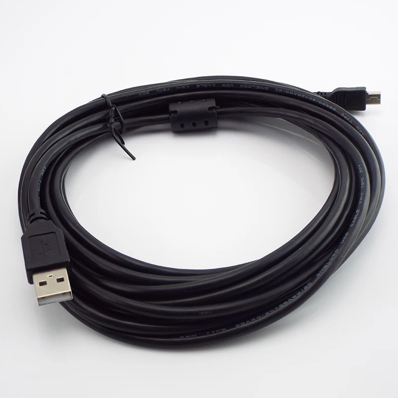0.3m/0.5m/1m/3m/5m Mini T Port To USB 2.0 A Male Data Sync Charger Charging Cable Line Wire For MP3 MP4 Car Camera