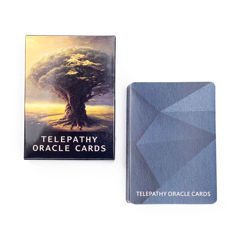 56Pcs  Telepathy Oracle Cards Board Game Tarot Deck Fun English Version Prophecy Divination  Friends Entertainment 10.3*7.2cm