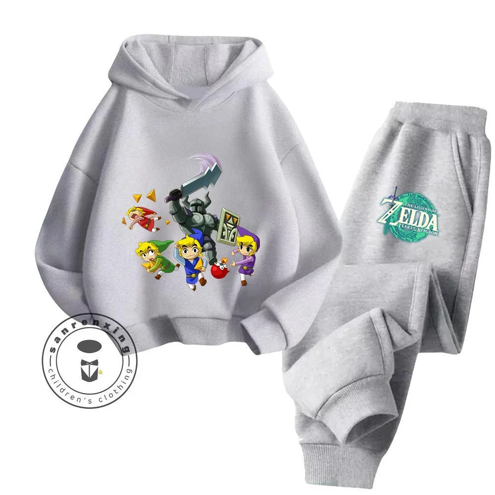 Chic Cartoon The Legend of Zelda adatto per ragazzi e ragazze abiti alla moda con Iconic 2024 Cartoon Artwork felpa con cappuccio