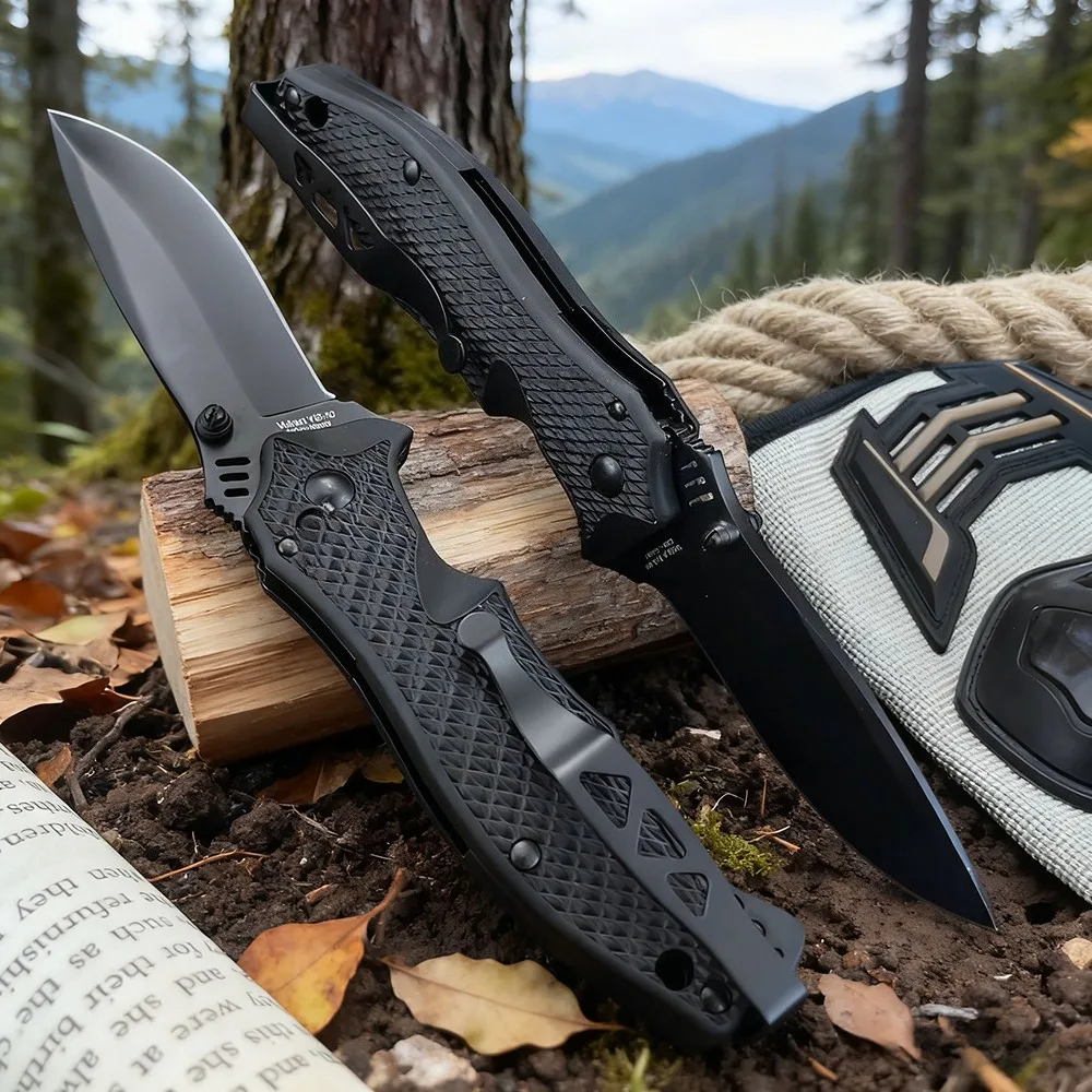 EDC التخييم في الهواء الطلق سكين للفرد المحمولة البرية استكشاف بقاء سكين جيب دائم الغابة الصيد أداة الدفاع عن النفس #3