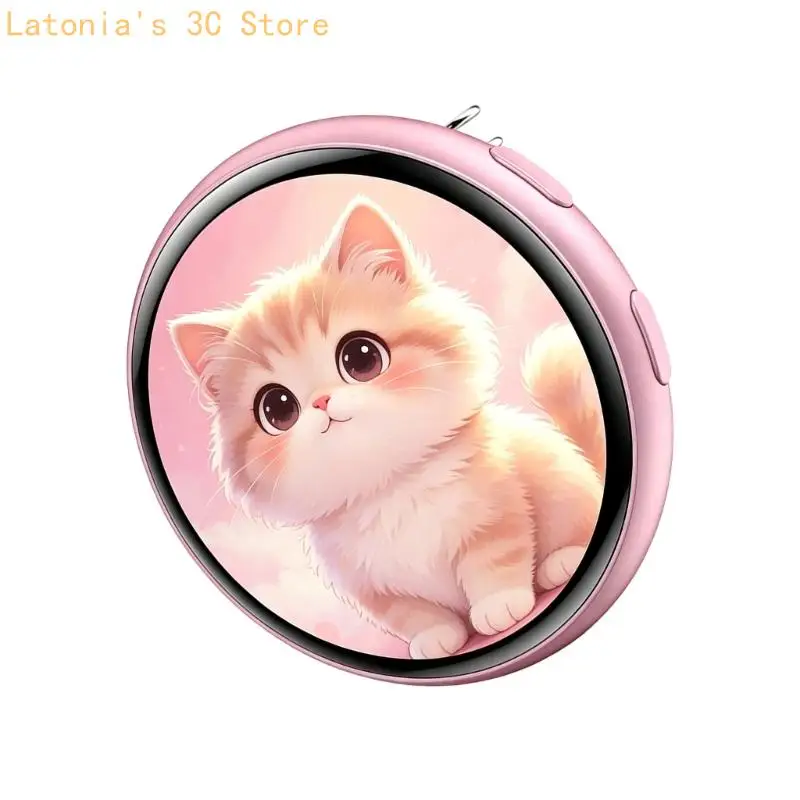 Digital Anime Display Pin 1.5-Inch Touch Display with Motion Visual Support for Convention Wear, Bags and Outfit Decor X3UB