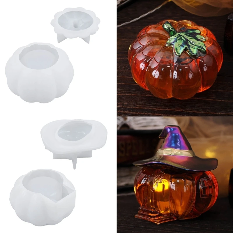 Silicone Mould Resin Pumpkin Mold Craft Art Supplies Table Home Ornaments Gift