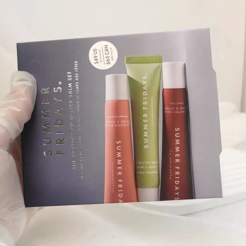 Zomer Vrijdagen Cherry Zoete Mint Roze Suiker Limited Edition Lippenbalsem Set Hydrateren Lippenstift Lipgloss Lip Care Mini Pak Make-up