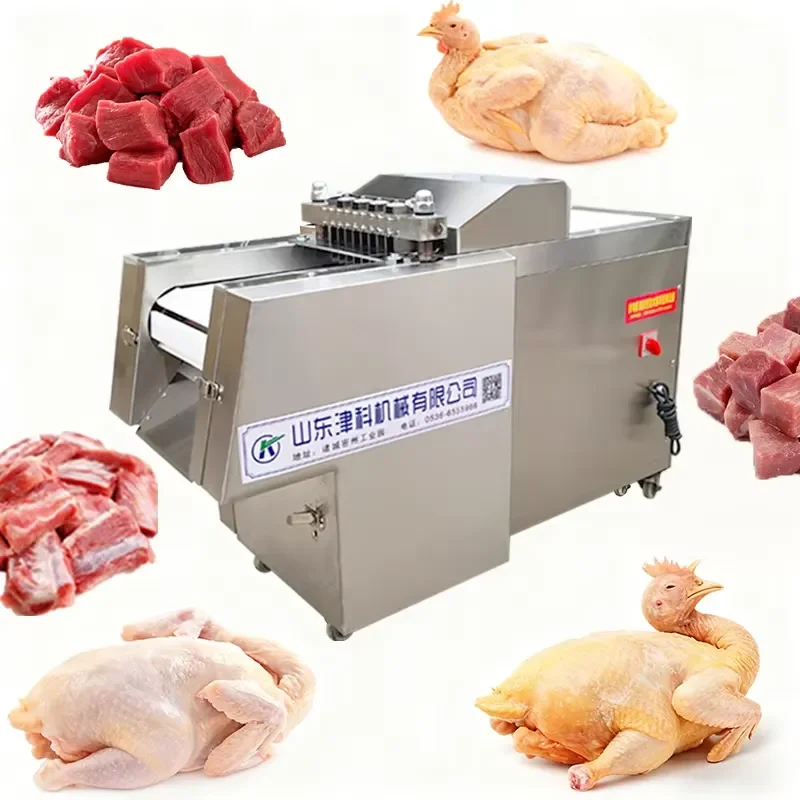 304 Stainless Steel Frozen Beef Fish Chicken Dicer 220V/380V Meat Dicing Cutting Machine Meat Cube Cutter for Sale