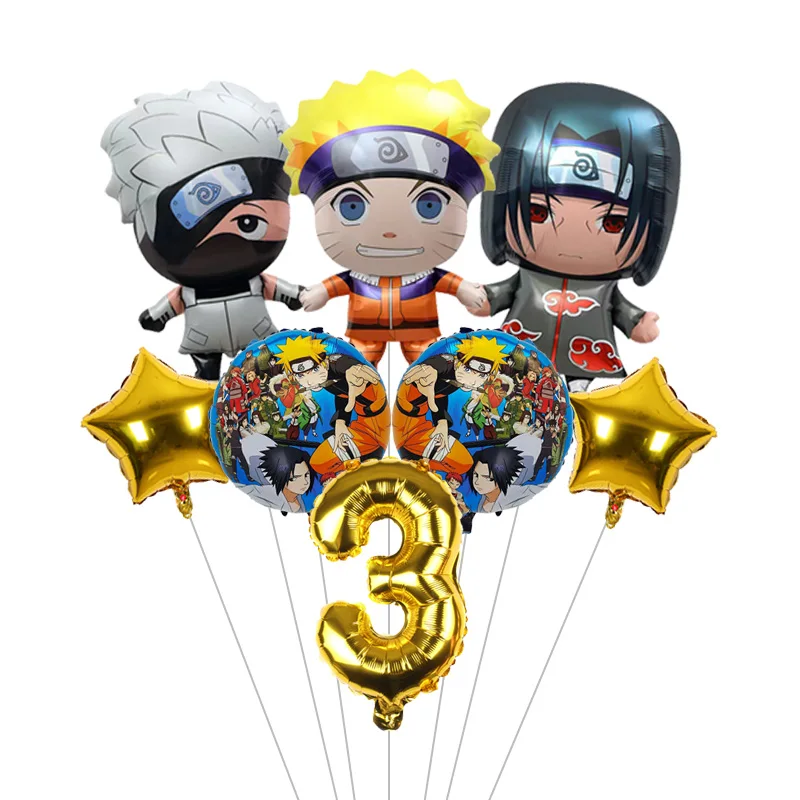 Naruto Birthday Party Decoration Balloons Baby Shower Decorations Kakashi Cartoon Anime Derivative Peripheral Balloon - view 4