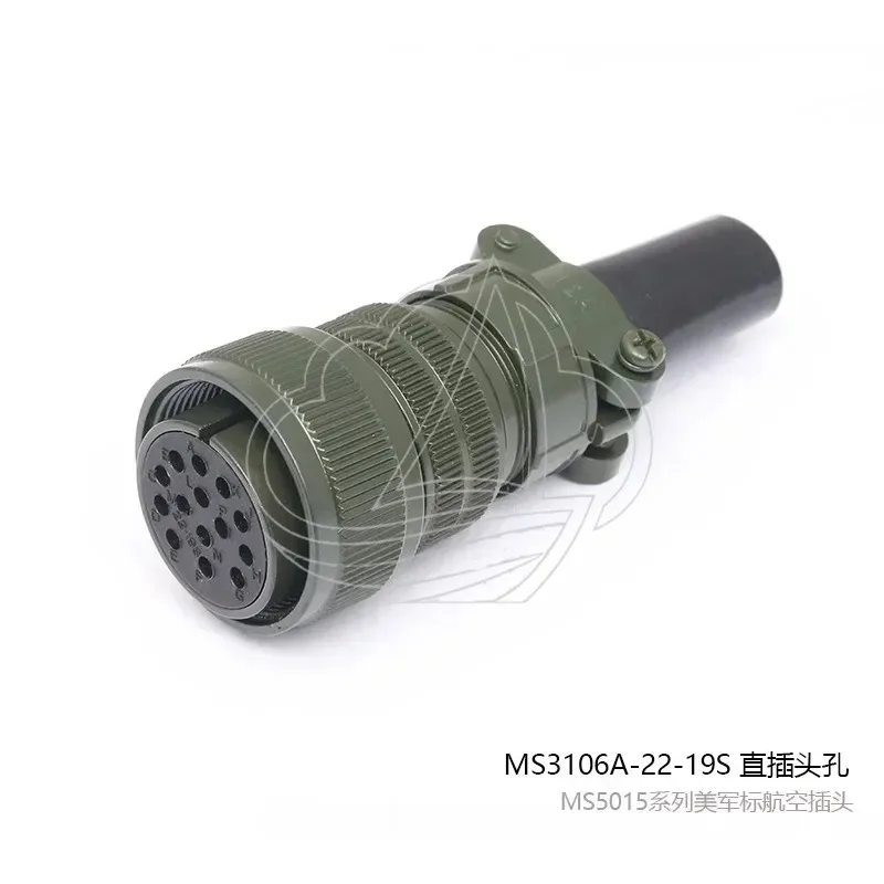 MS3106A-22-19P 14Pin Aviation Plug Connector MS3102A-22-1S MS3507-12A