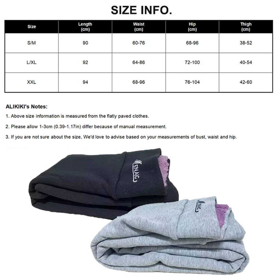 Mit Fleece gefütterte Themal-Leggings, Thermohose, warme, dicke Strumpfhose, Fleece-Strumpfhose, Beinwärmer, Kältebeständigkeit, gehen im Freien für den Winter – Detail 1