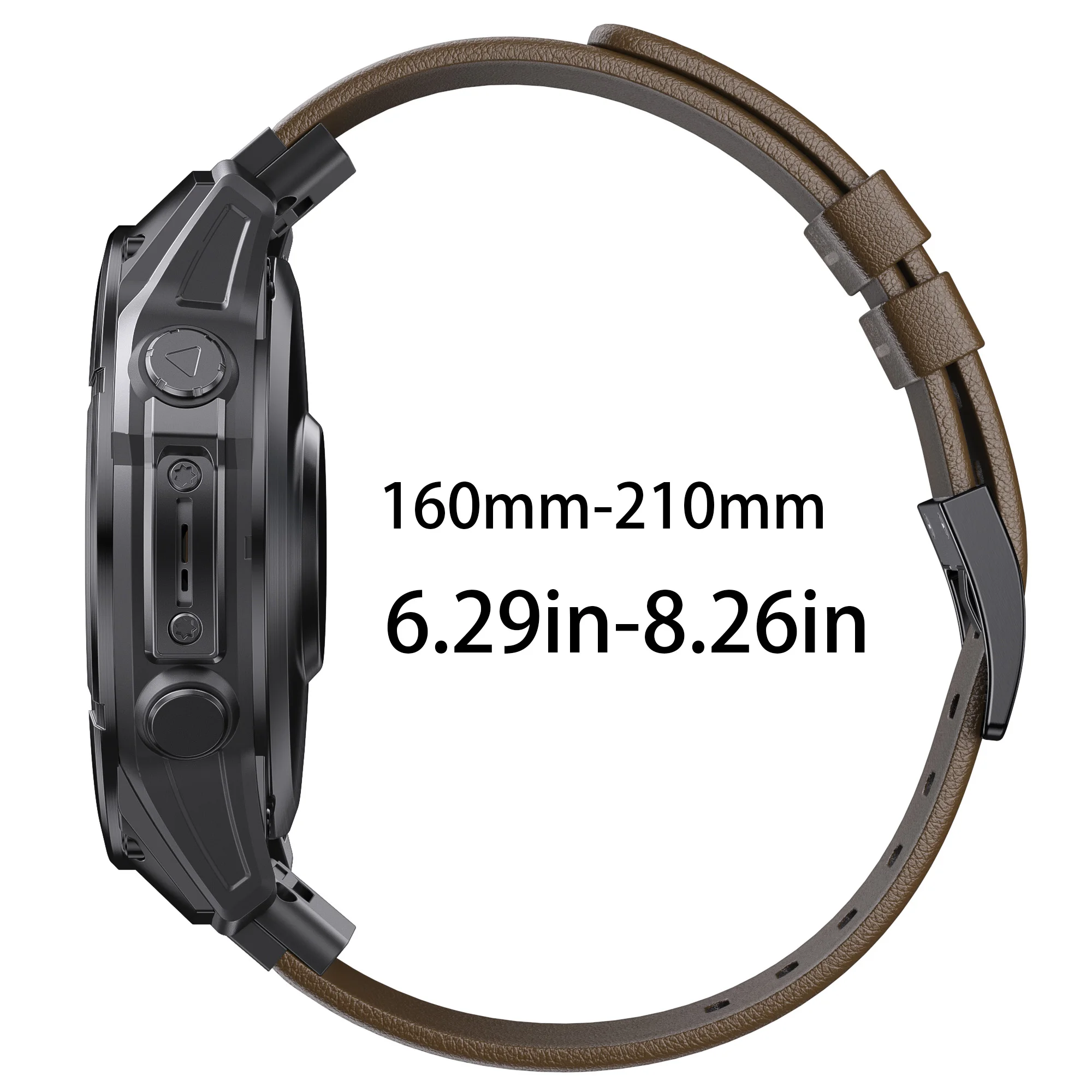 ANBEST 22mm 26mm Quick fit for Garmin Fenix 8/7/7X/6/6X/5/5X Plus Genuine Leather Strap for Fenix 6/7 pro Replacement Band
