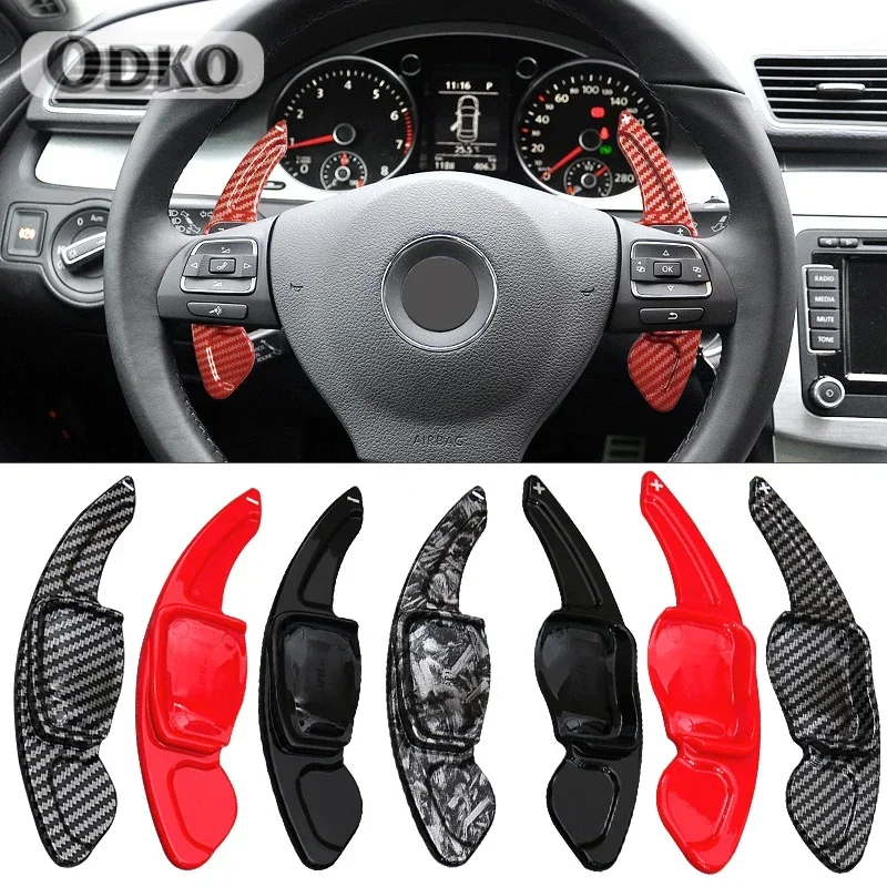 Car Steering Wheel Paddle Extension Shift Cover For VW Golf 5 6 MK6 GTI R Jetta MK5 Passat B6 B7 CC Polo Sharan Tiguan Seat Leon
