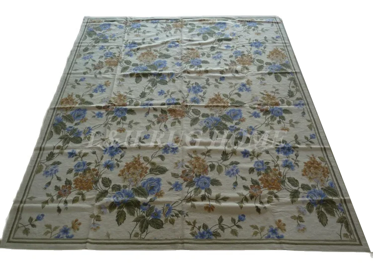 

Free shipping 8'x10' needlepoint carpets hand knotted handmade rugs for home decoration