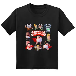 Captain Underpants Character Cartoon Print Kids T shirt Summer Funny Children Boys Clothes Baby Girls Short Sleeve T-Shirts