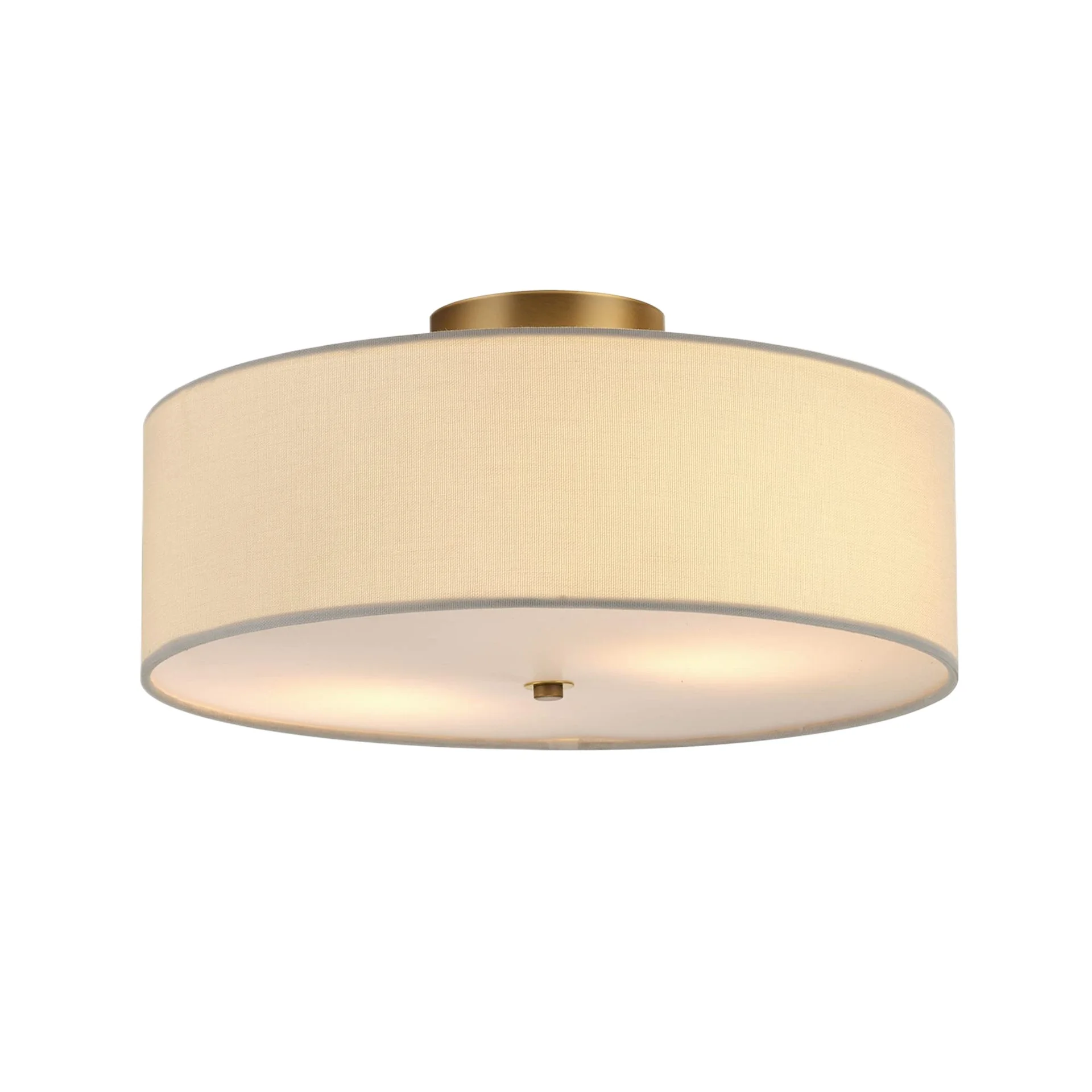 Handmade Fabric-shaded Indoor Ceiling Light For Restaurants Clothing Stores Bars And Clubs Fabric Semi-recessed LED Lamps