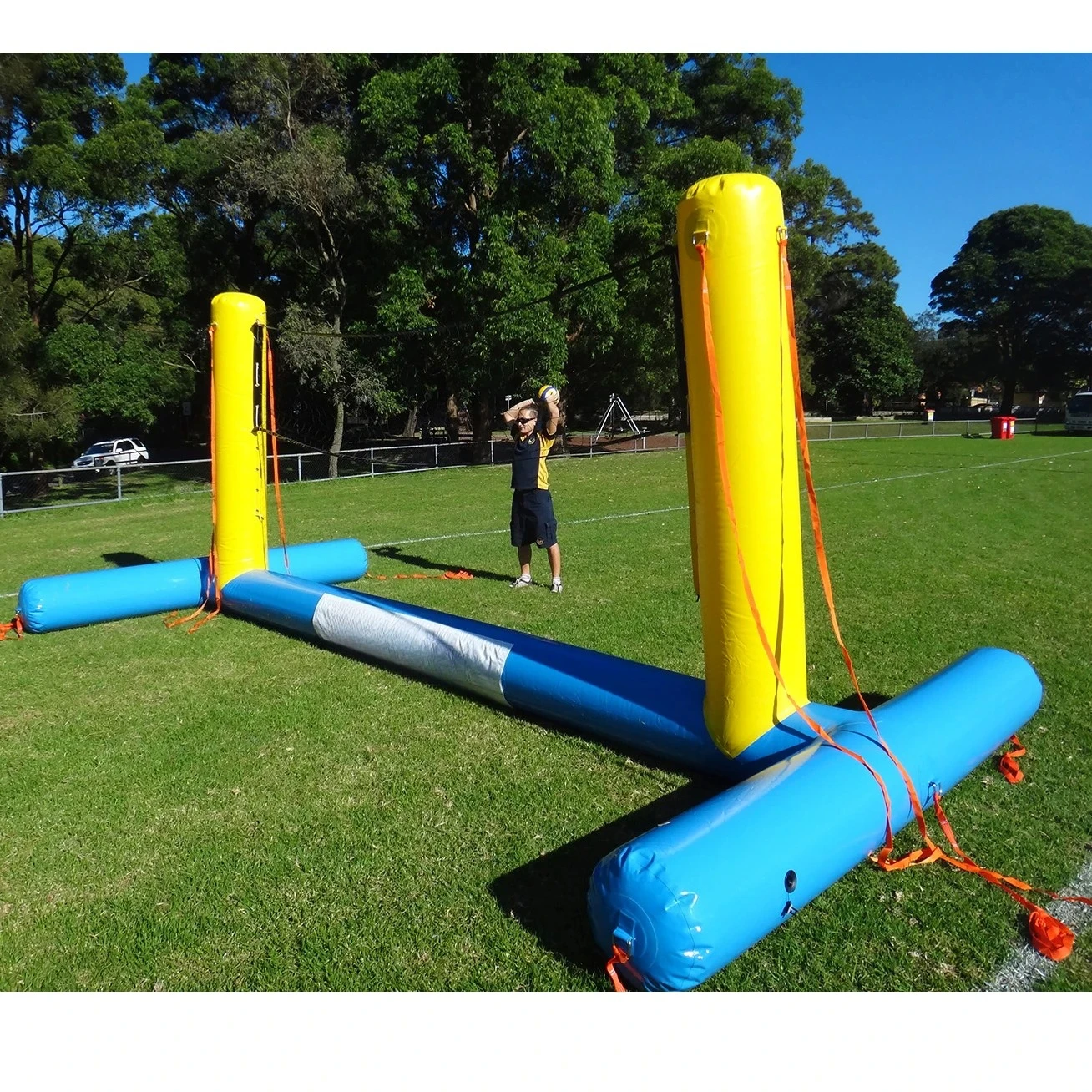 Inflatable Floating Volleyball Court, Inflatable Water Volleyball Game