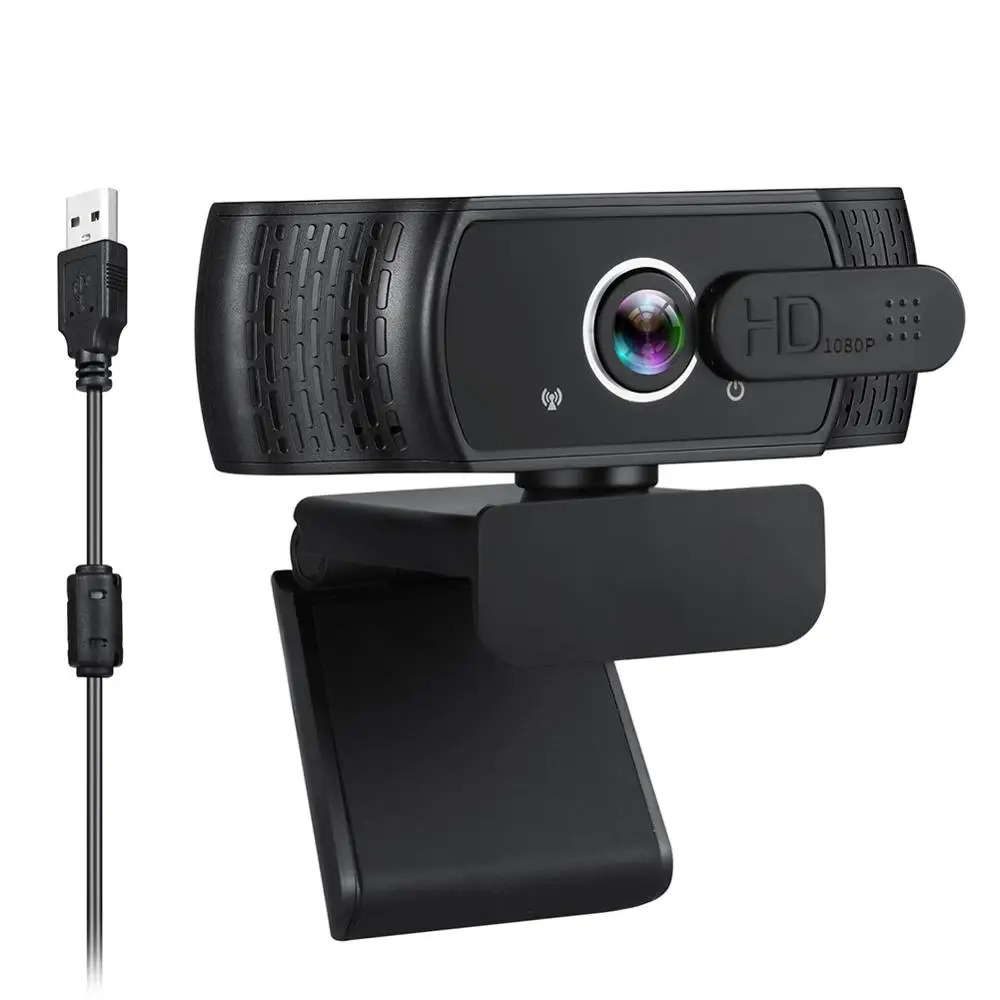 200만 화소 고화질 1080P USB 웹캠 풀 HD 웹캠 카메라 디지털 웹캠(마이크 포함) PC 컴퓨터 노트북 카메라용