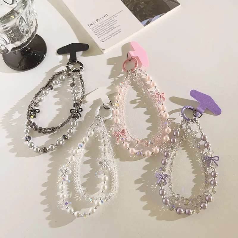 

Trendy Ins New Double Chain Bow - Phone Chain/Bag Charm/Keychain/Wrist Strap Anti-Drop Anti-Theft/Anti-Snatch