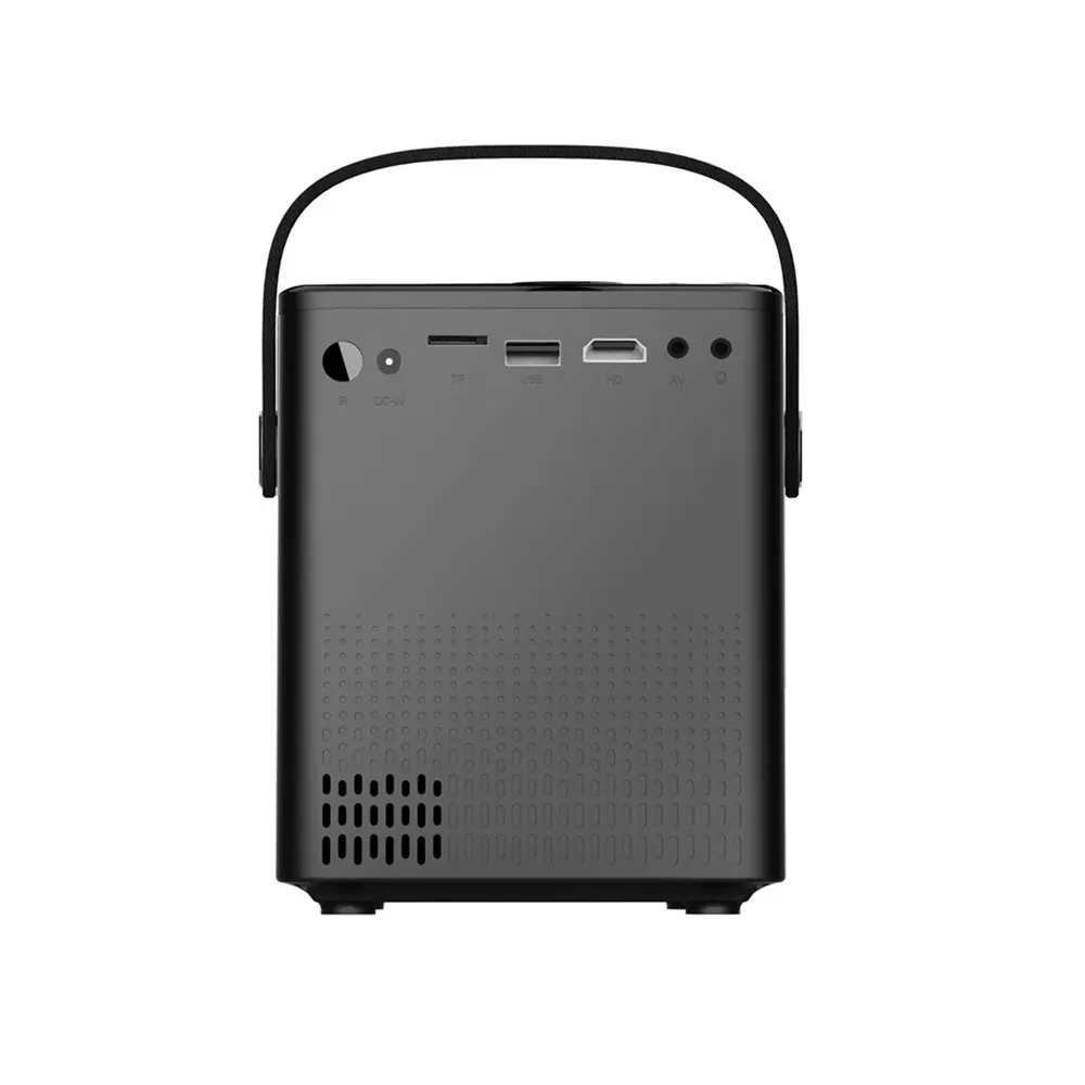 Tragbarer LCD-LED-Projektor, 1080P, Heimkino, 4000 Lumen, 2000:1, Kontrastverhältnis mit HD-USB, TF-Kartensteckplatz, Fernbedienung