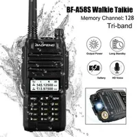 Original Baofeng BF-A58S Tri-Band Walkie Talkie 136-174/200-260/400-520MHz Portable Two Way Radio with Battery Eearphone Charger