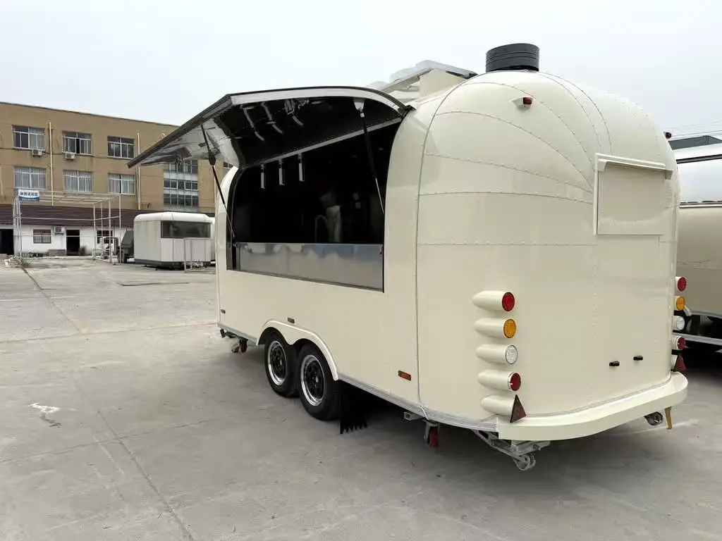 DOT EEC Coffee Popcorn Cart Mobile Bar Trailers Carritos Foodtruck Food Truck Manufacturing Fully Equipped Food Trailer