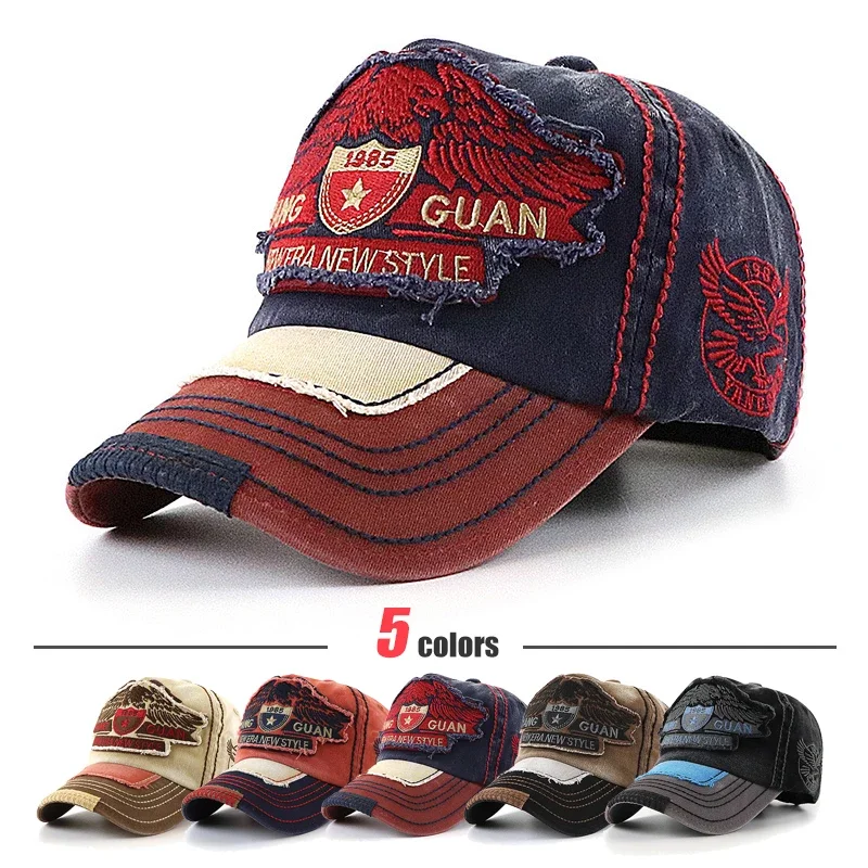 2026 NEW Eagle Soars in The Sky and Flies Freely Eagle Embroidered Large Head Baseball Cap with 3 Wizes To Choose From