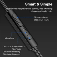 OLAF – écouteurs filaires intra-auriculaires de 3.5mm, avec Microphone, oreillettes stéréo basses, contrôle intégré pour le sport, pour téléphones 2