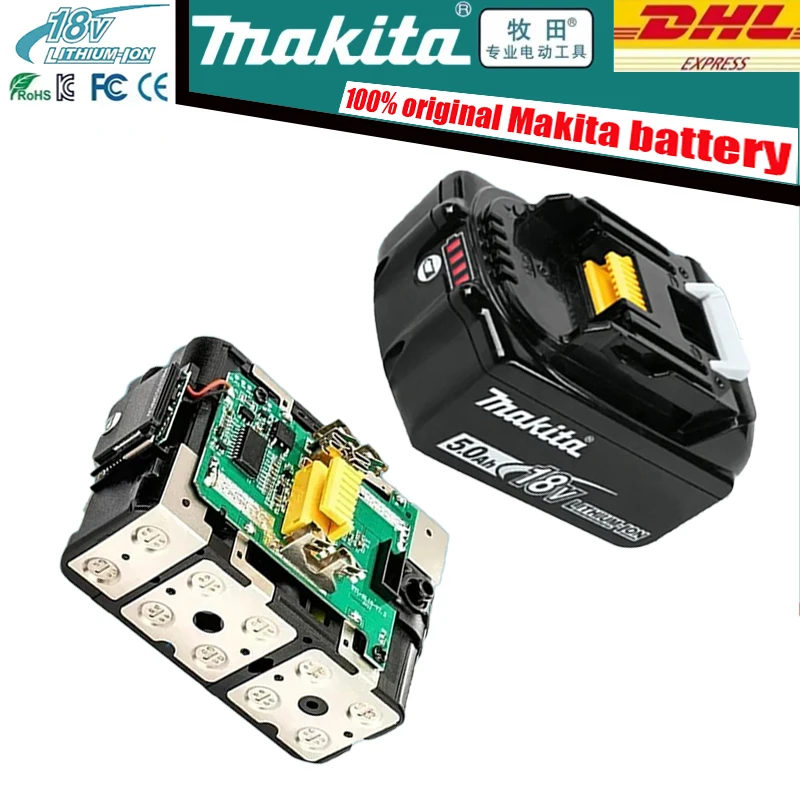 

100% New Original Makita 18V 5.0Ah Battery ,Suitable for all 18V electric tools in Makita, BL1850B BL1850 BL1840 BL1860
