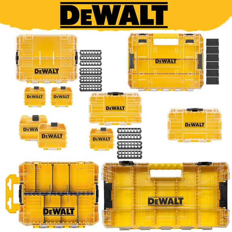 DEWALT orijinal TSTAK sarı sert saklama kutusu DT70801 DT70803 DWAN2190 orta küçük büyük araç