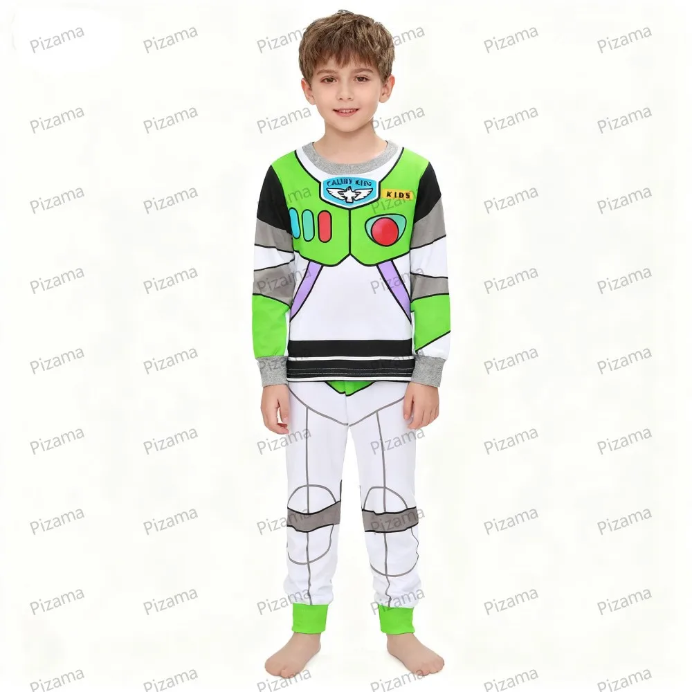 Pixar McQueen Kids Pajama Sets Boys Christmas Pajamas Halloween Pyjamas for Kid Buzz Lightyear Car Pijama Baby Homewear Pjs image 4