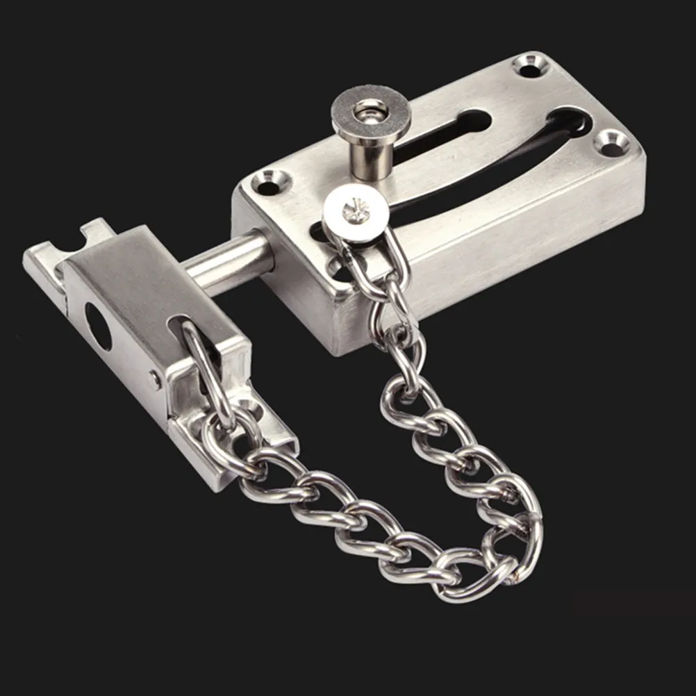 Sturdy Iron Door Chain Lock Thickened Anti-Theft Security Chain Bolt for Residential Commercial Use Door Accessory Safety Lock