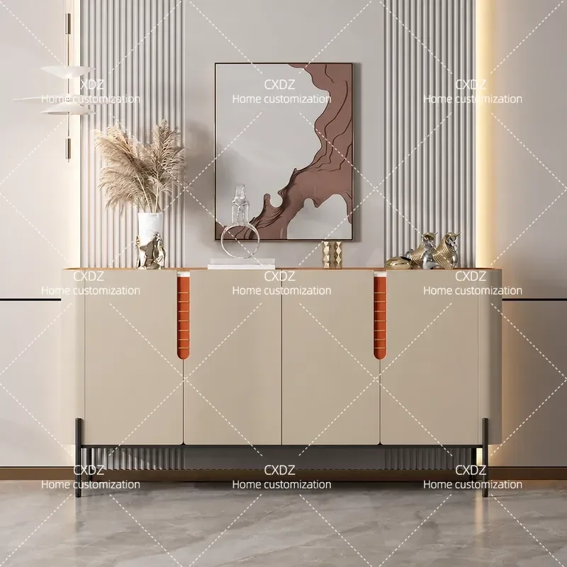 Light Luxury Shoe Cabinet Multi Functional Solid Wood Locker Minimalist Corridor Living Room Wall Mounted Bucket Dining Side