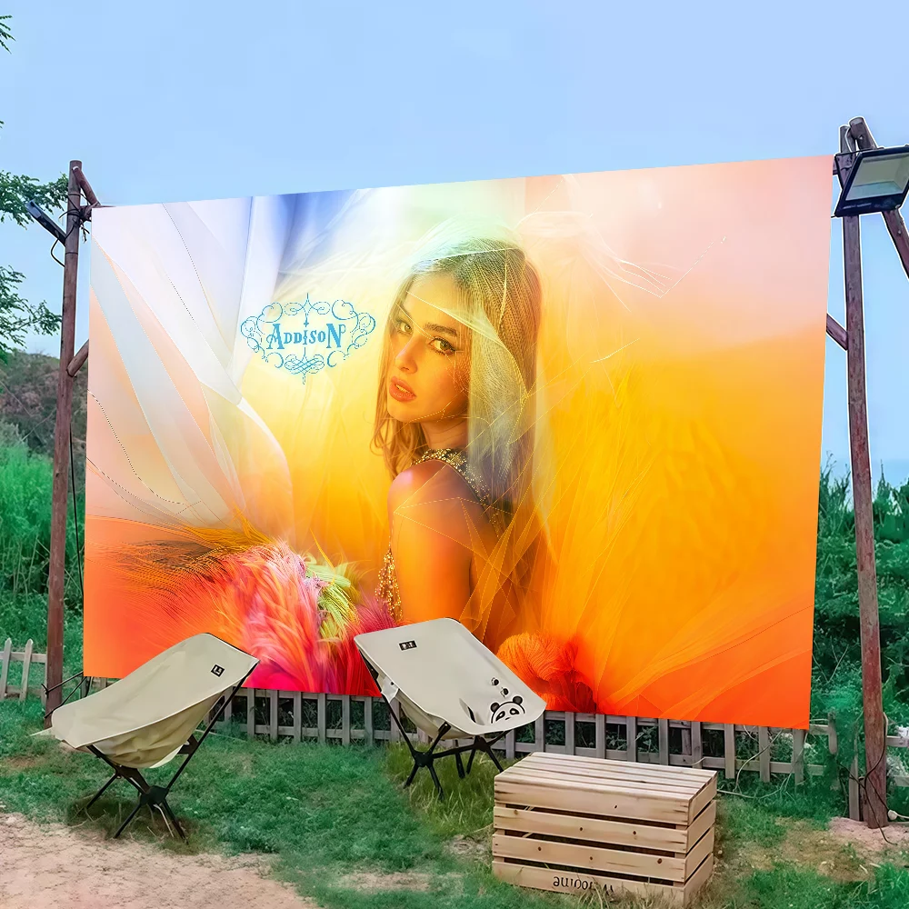 Singer A-Addison Rae Addison Flag Decoration Outdoor Picnic Party Home Camping Party Art Hanging Banner Singer A-Addison Rae Addison Flag Decoration Outdoor Picnic Party Home Camping Party Art Hanging Banner