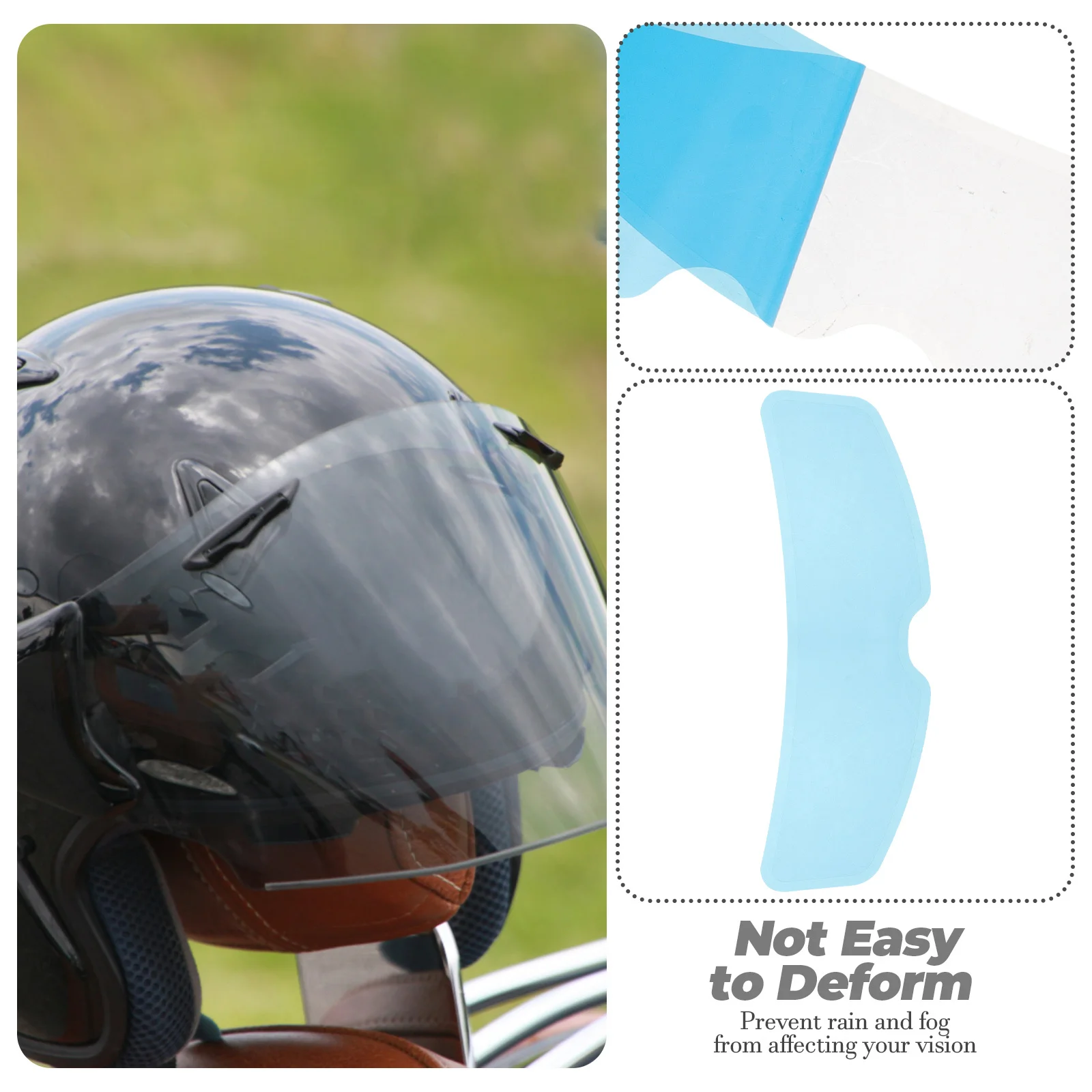 

Противотуманная пленка для мотоцикла, прозрачная нано-покрытие высокой четкости для домашних животных, непромокаемая защитная пленка для козырька, универсальная пленка