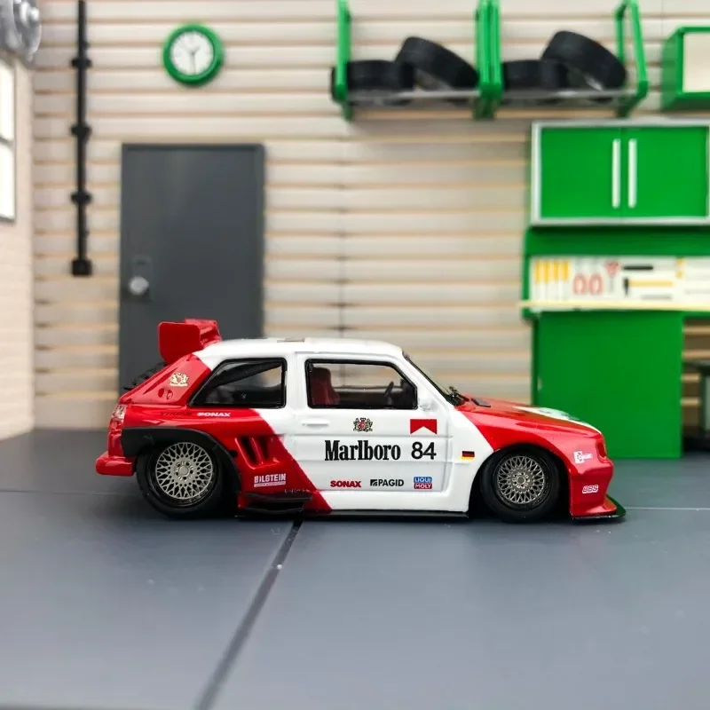 Liberty64 1/64 Volkswagen Vw Mk2 Gti Wide Body Laaghangende Modificatie Legering Speelgoed Motorvoertuig Diecast Metalen Model Geschenken