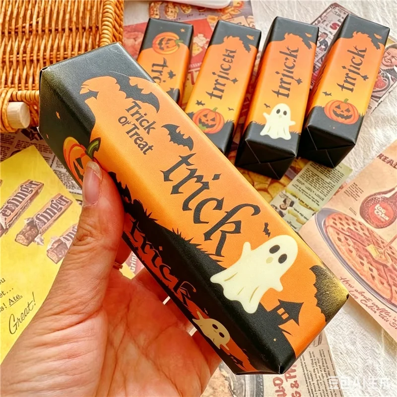Realistic Butter Stick Squishy Fidget Toy Scented Halloween Pumpkin Ghost Pattem Relief Sensory Toy Anti Stress Squeeze Toy