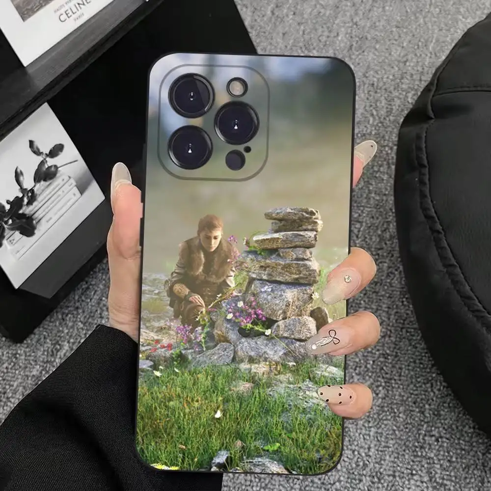 حافظة لهاتف آيفون 17,16,15,14,13,12,11,Plus,Pro Max,XS,X,XR,SE,Mini,8,7,غطاء أسود من السيليكون الناعم #5