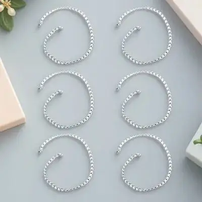 

6 Pcs Toilet Baffle Replacement Chain Stainless Steel Bowl Lifting Silver 304 Flapper Accessories for Standard Size