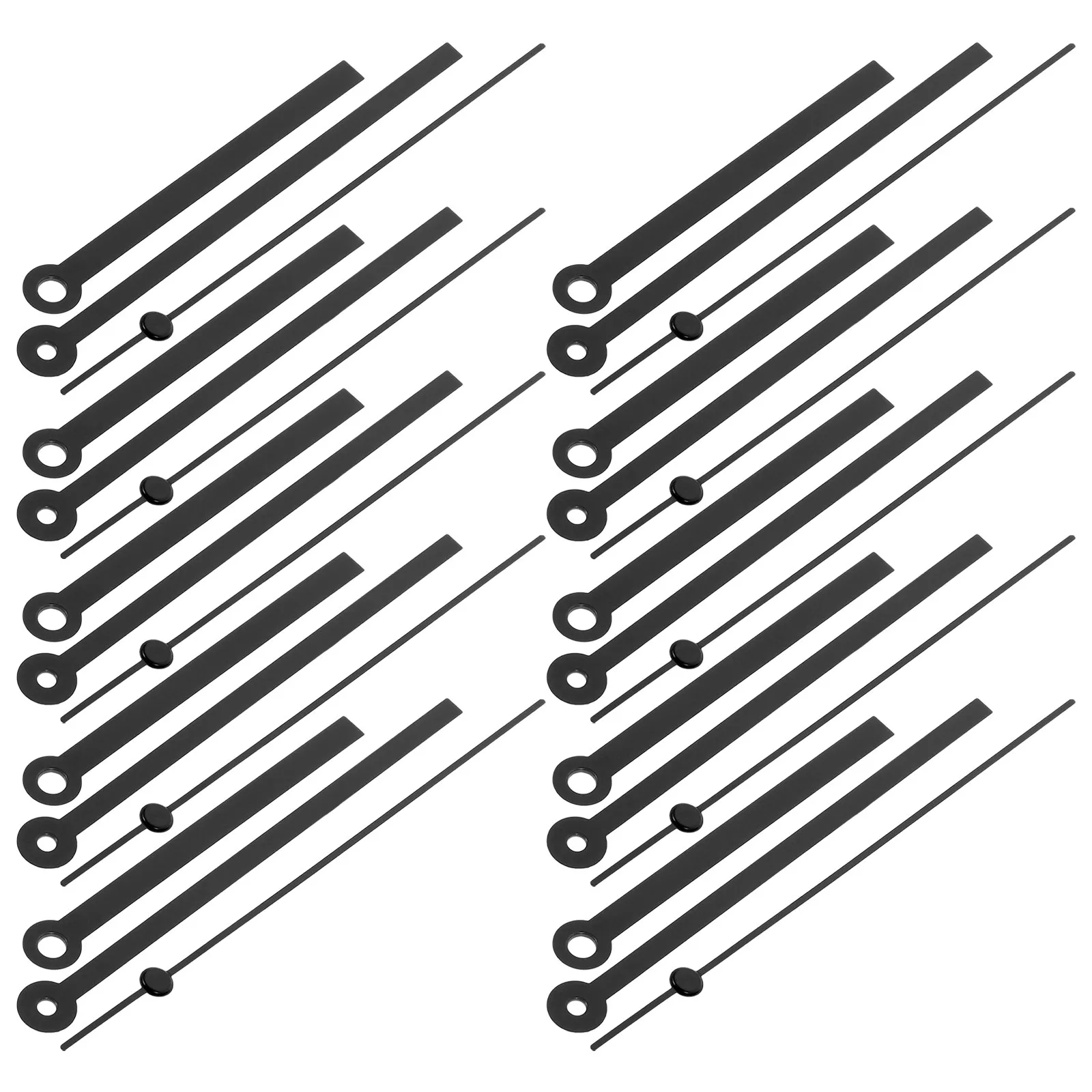 10 Sets Needle Mechanical Silver Wall Clocks Replacement Hands Kit Insert Accessories