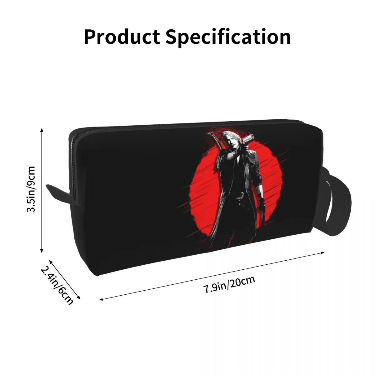 Dante - Devil May Cry Pencil Cases Large Storage Pen Bags Pen Box Pencil Pouch For Boys Girls Students Stationery Makeup Bag