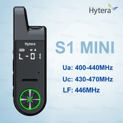 HYTERA S1 Mini 400-440/430-470/446MHz Ultra-thin Compact Walkie Talkie Analog Radio comunicador TypeC Fast Charge for Restaurant