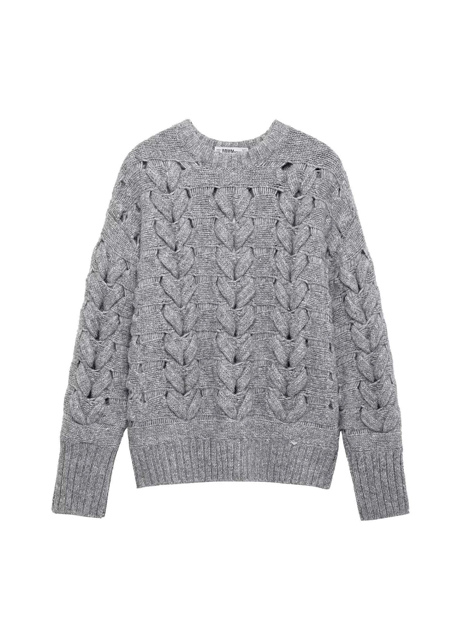 

Women Grey O-Neck Oversize Pullover Jumper Sweater Vintage Y2k 2000s Soft Knitwear Top Long Sleeves Cashmere Sweater Autumn 2025