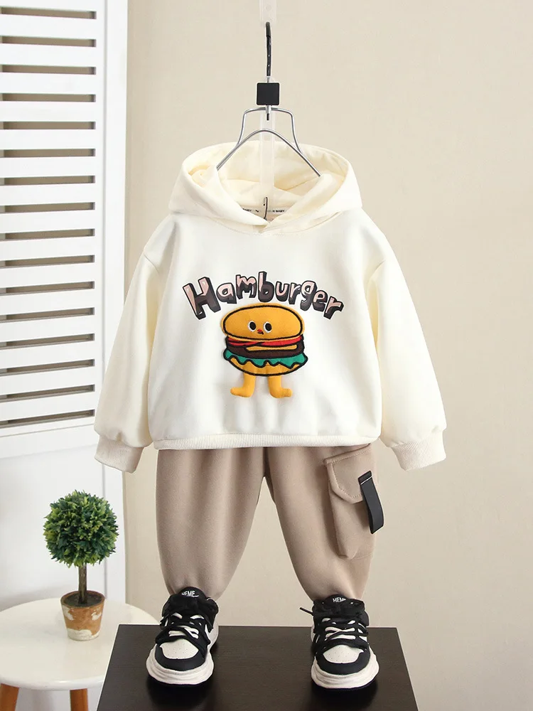 

Children Cartoon Printing Clothes Suit For Kids Fashion Baby Girl Boy Hoodie+Jogger Pants 2pcs Clothings Set Brand 2-11Years