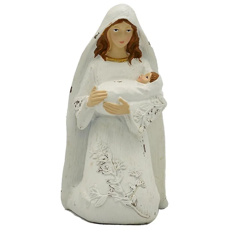 Tabletop Statuary Statue Family Figurine Fireplace Sculpture Holy Jesus Mary Joseph Figurine Home Decor