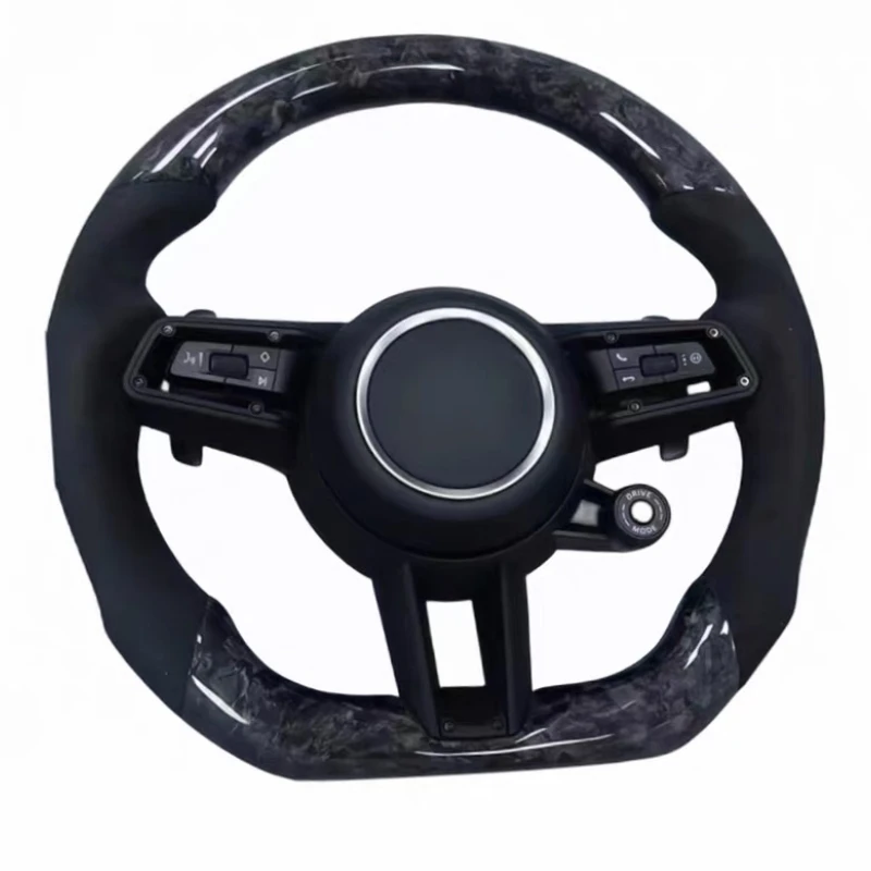 

For Customized Carbon Fiber Steering Wheel Fit For Porsche To Upgraded 911 718 991 Leather Alcantara LED Steering Wheel