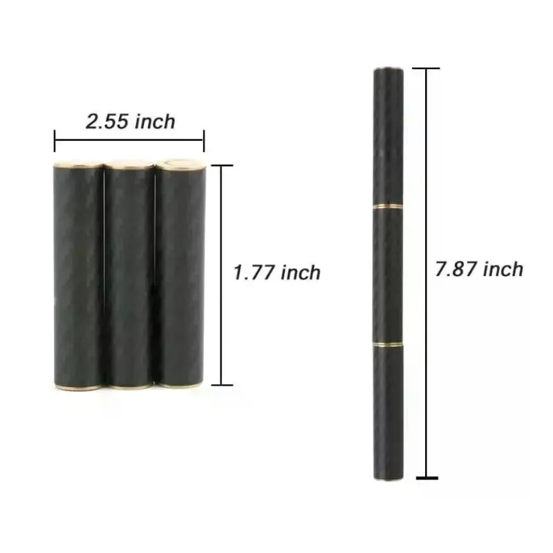 EDC フィジェットスピナー フィジェットおもちゃ ストレス解消 大人用 磁気金属 カーボンファイバー 3セクションスティック 回転式 クリエイティブギフト