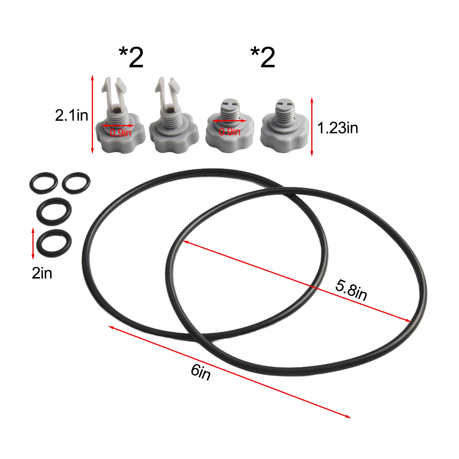 25004/2500 Filter Pump Replacement Seals Kit For Intex Pool Filter Pumps Threaded Connection Pumps Swimming Pool Parts 2024 Hot