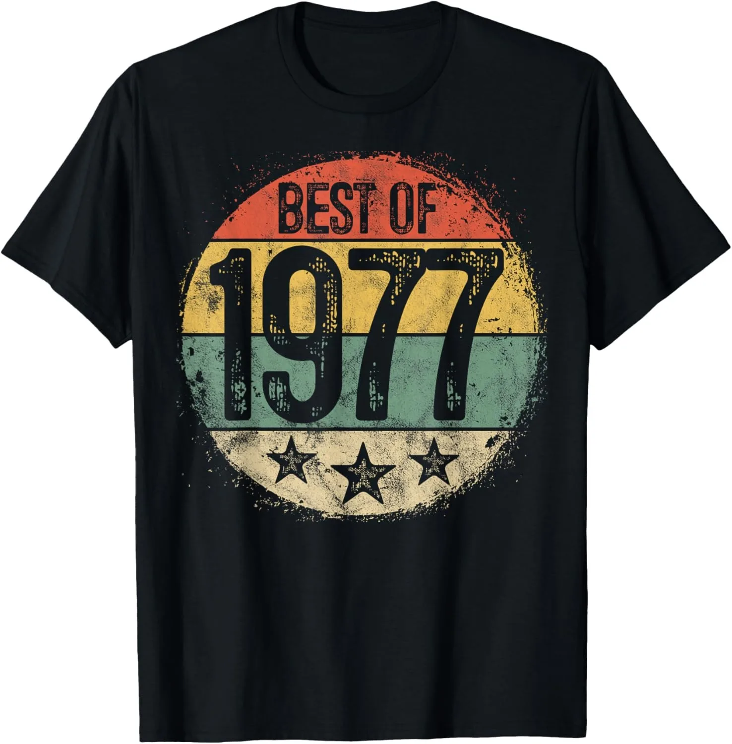Men Women Vintage 1977 T-Shirt Custom Printed Graphic T Shirts Casual Streetwear Summer Tops view 3